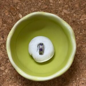 Pandora Silver Bracelet Charm - Purple Accents